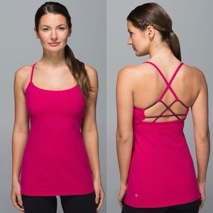 Lululemon Dancing Warrior Tank in Jewelled Magenta/Dashing Purple Size 8